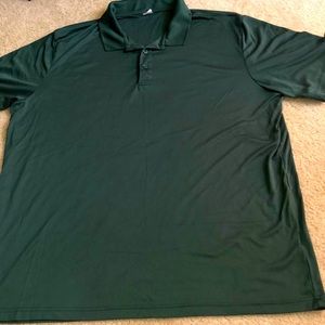 MEN - Green Polyester Polo Shirt - Size 3XL
